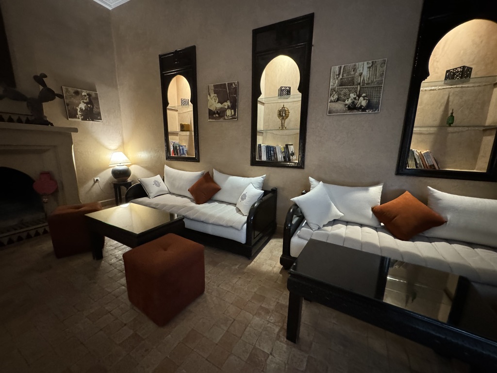 マラケシュリヤドのロビー