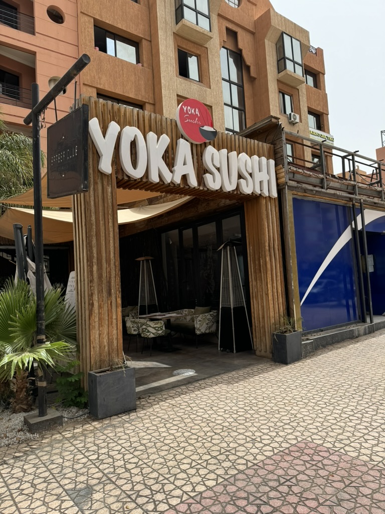 マラケシュ市内の寿司屋