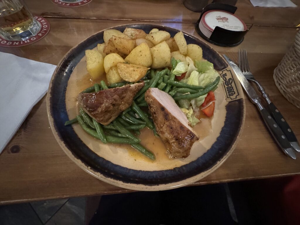 Hostinec U Sádlůの晩御飯
